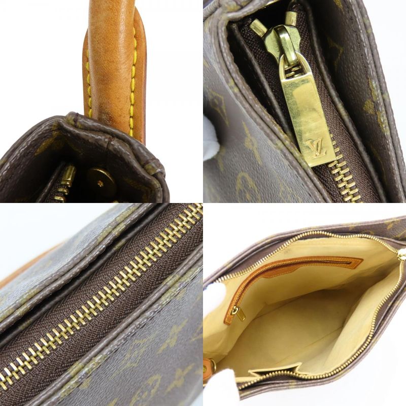 Louis Vuitton Shoulder Bag Looping GM Monogram Leather Brown