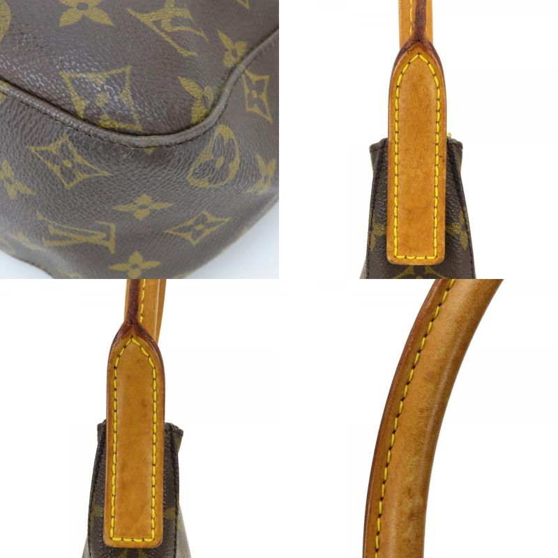 Louis Vuitton Shoulder Bag Looping GM Monogram Leather Brown