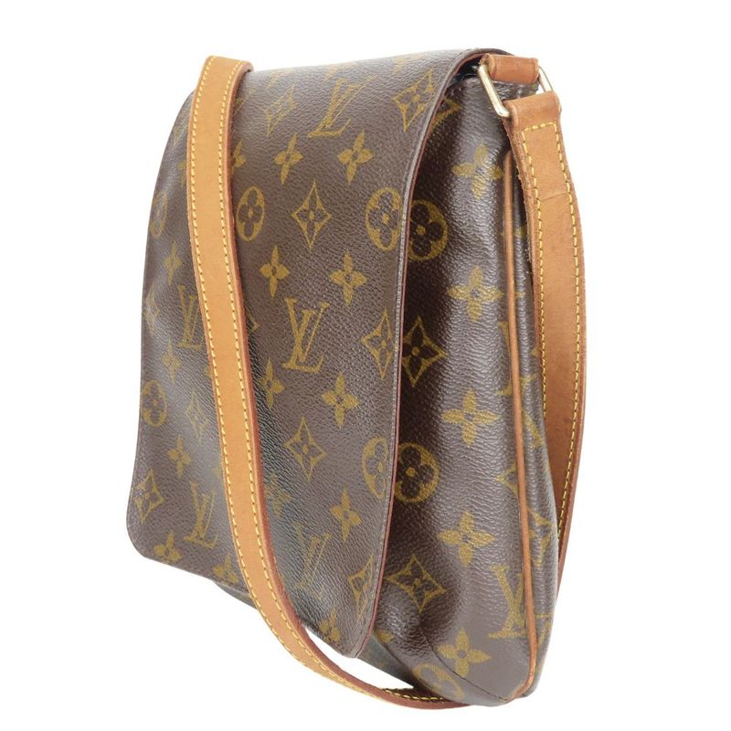 Louis Vuitton Shoulder Bag Musette Salsa Monogram Leather Brown