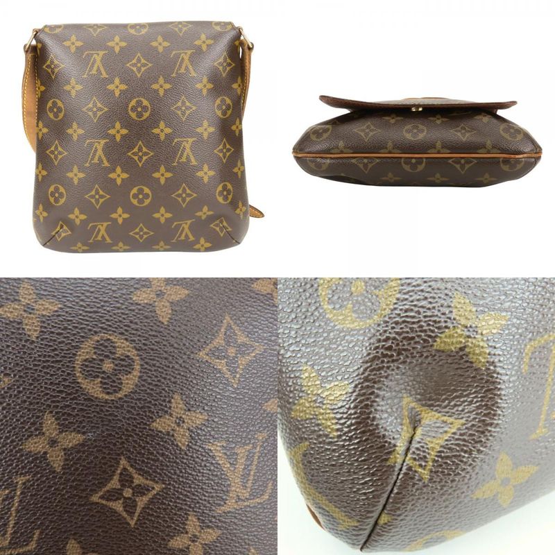 Louis Vuitton Shoulder Bag Musette Salsa Monogram Leather Brown