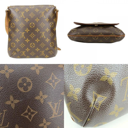 Louis Vuitton Shoulder Bag Musette Salsa Monogram Leather Brown
