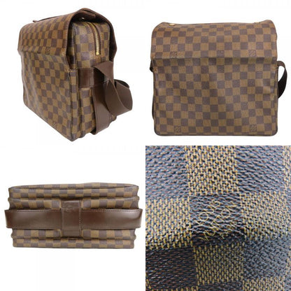 Louis Vuitton Shoulder Bag Naviglio Damier Ebene Brown Casual