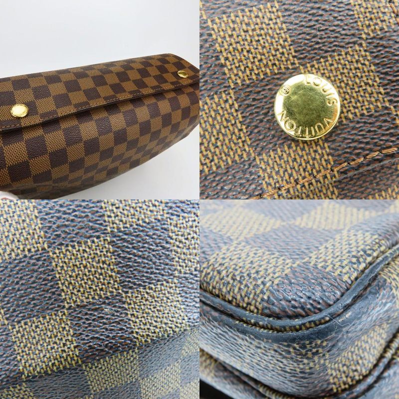 Louis Vuitton Shoulder Bag Naviglio Damier Ebene Brown Casual