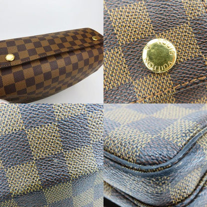 Louis Vuitton Shoulder Bag Naviglio Damier Ebene Brown Casual