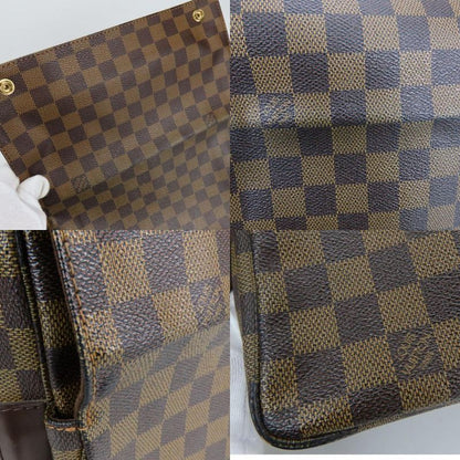 Louis Vuitton Shoulder Bag Naviglio Damier Ebene Brown Casual
