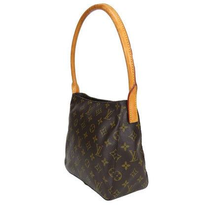 Louis Vuitton Shoulder Bag Looping MM Monogram Leather Brown Standard