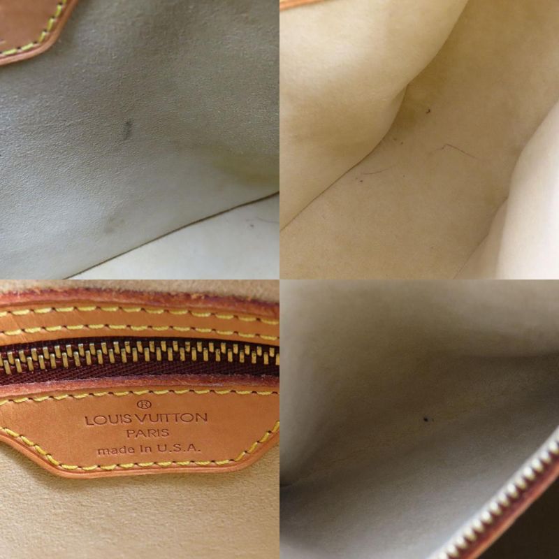 Louis Vuitton Shoulder Bag Looping MM Monogram Leather Brown Standard