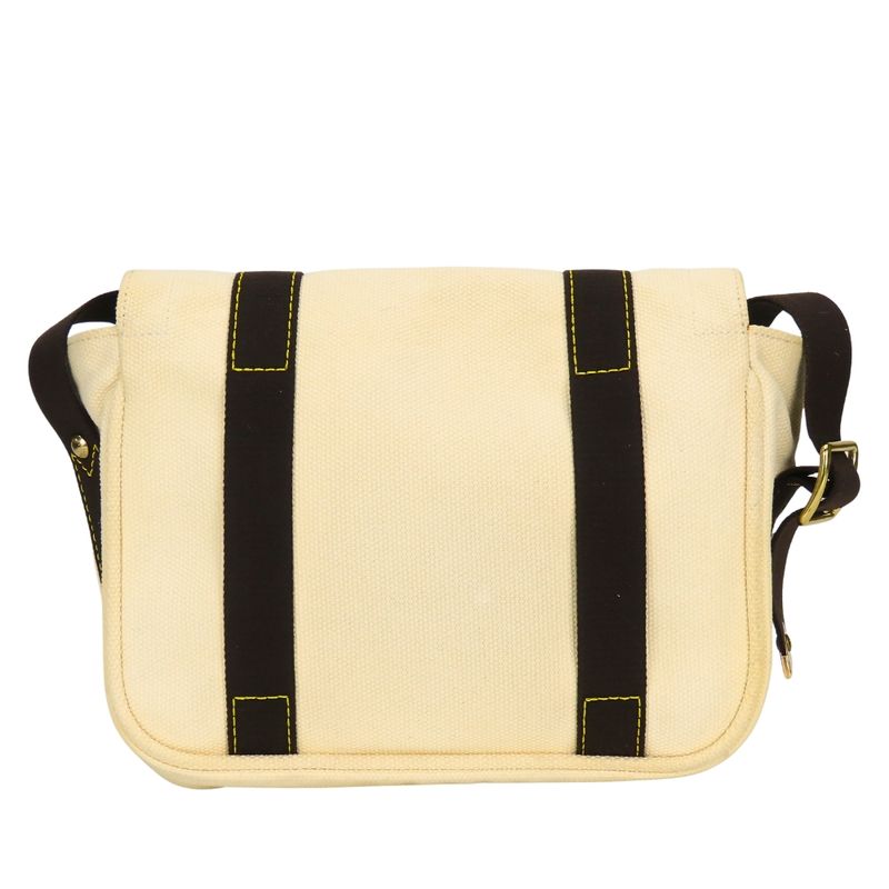Louis Vuitton Shoulder Bag Antigua Besace Canvas Ecru Ivory Brown