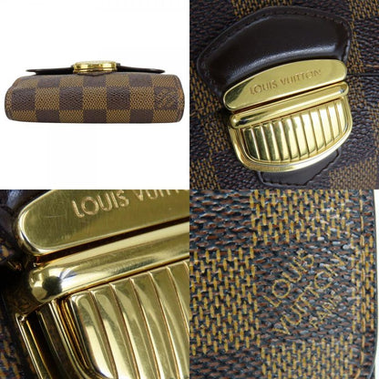 Louis Vuitton Trifold Wallet Portefeuille Joy Damier Ebene Brown