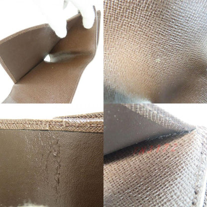 Louis Vuitton Trifold Wallet Portefeuille Joy Damier Ebene Brown