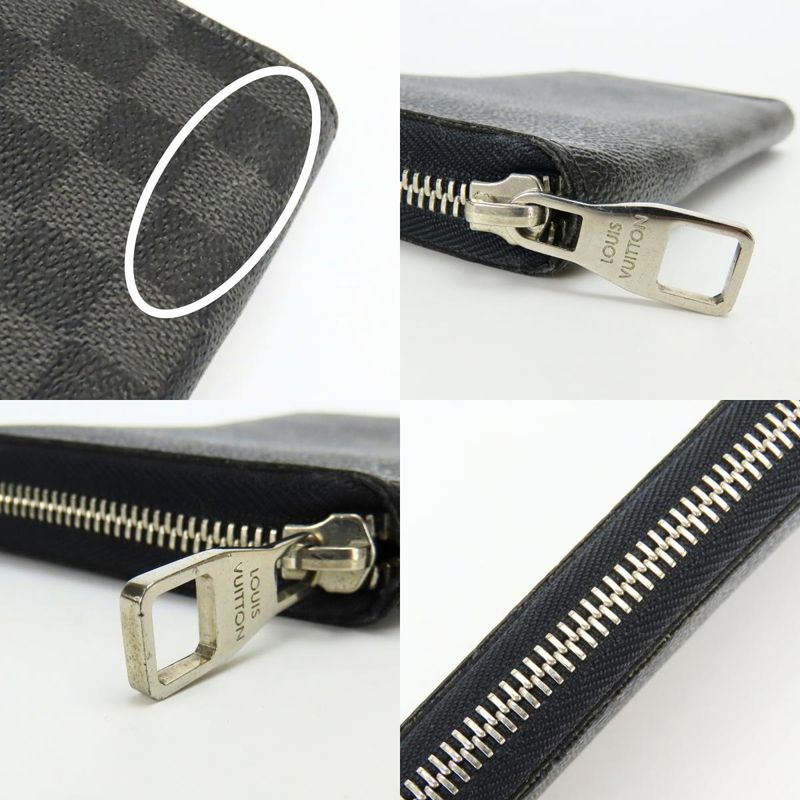 Louis Vuitton Long Wallet Zippy Organizer Damier Graphite
