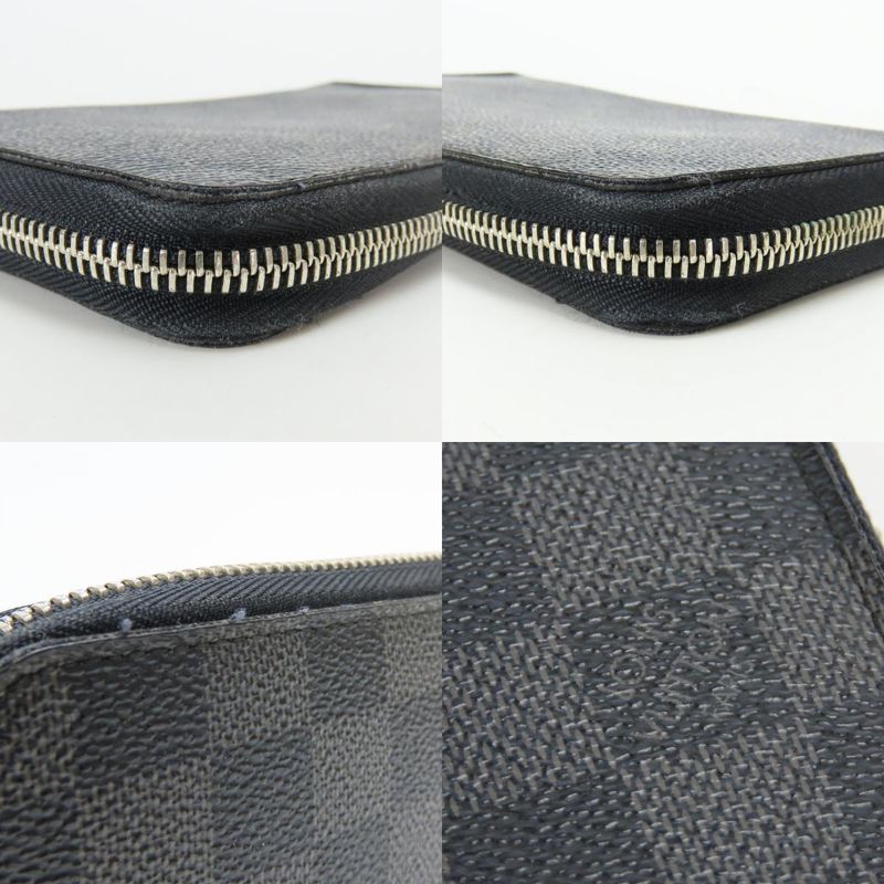 Louis Vuitton Long Wallet Zippy Organizer Damier Graphite
