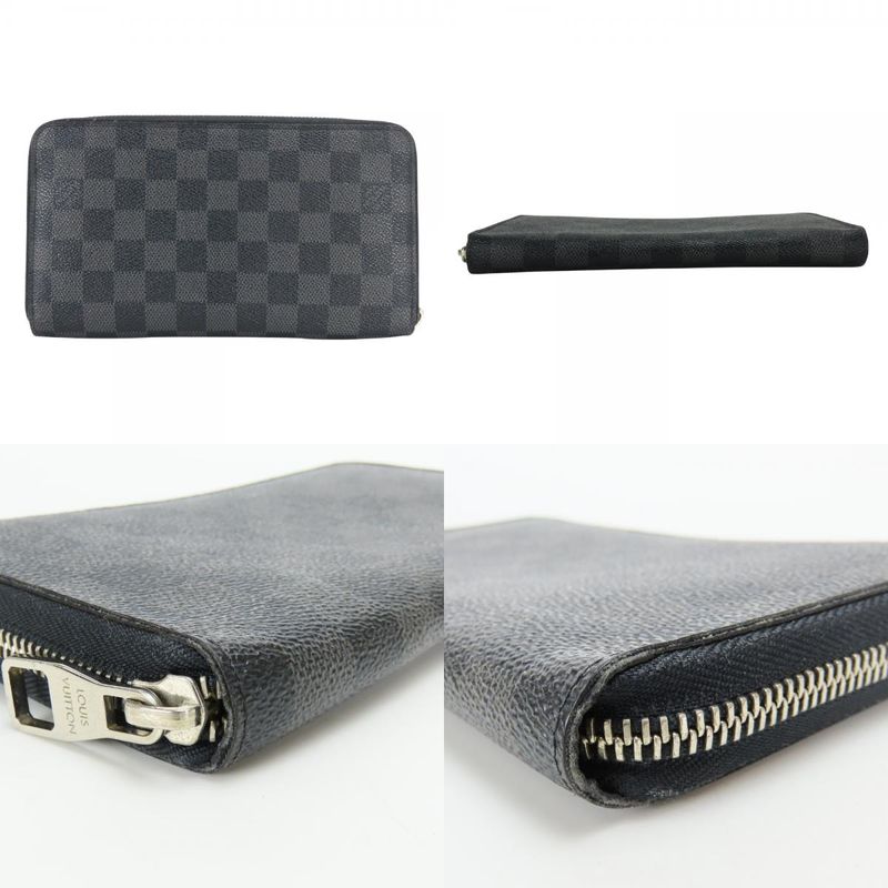 Louis Vuitton Long Wallet Zippy Organizer Damier Graphite