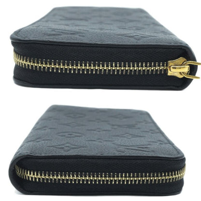 Louis Vuitton Zippy Long Wallet Black Noir Gold