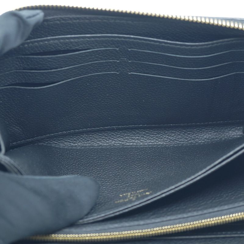 Louis Vuitton Zippy Long Wallet Black Noir Gold