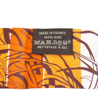 Hermes Twilly Jungle Love Rainbow Silk Brown Scarf