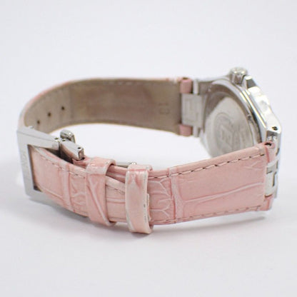 Fendi High Speed Quartz Watch Pink Shell Dial Leather
