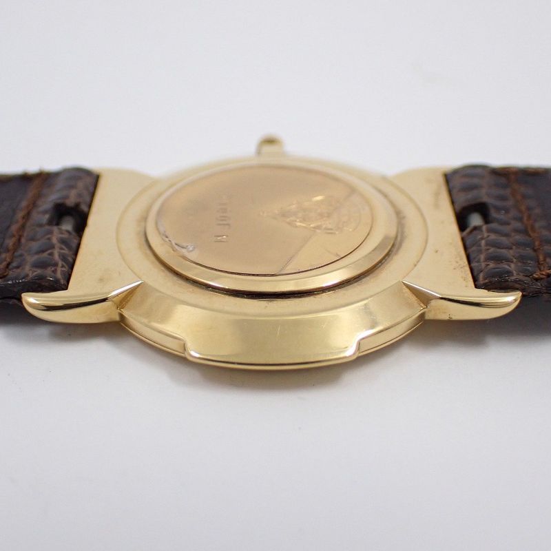 Gucci Quartz Watch Gold Leather