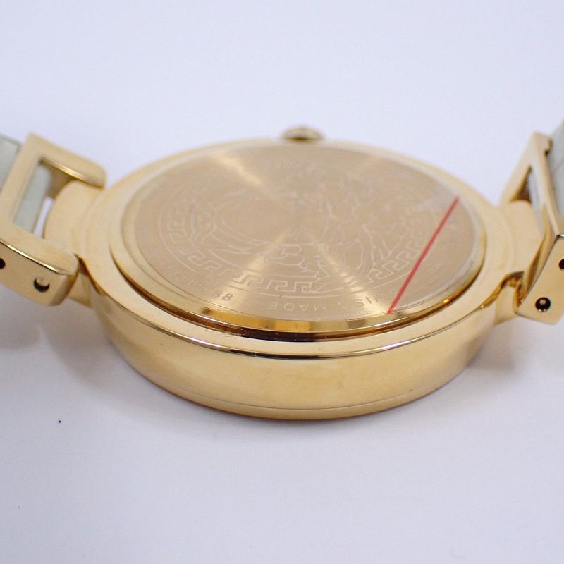 Versace Leda Quartz Boys Watch Gold Shell Dial Vnc