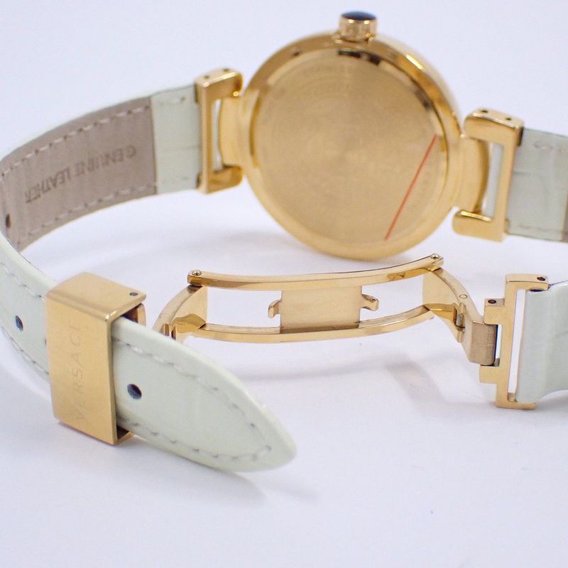 Versace Leda Quartz Boys Watch Gold Shell Dial Vnc