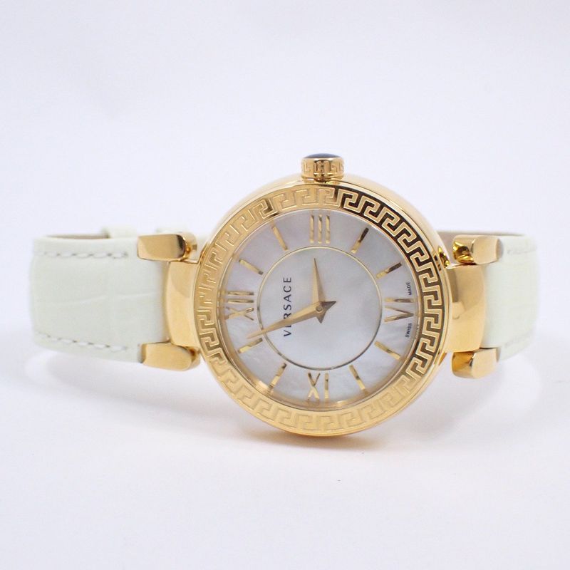 Versace Leda Quartz Boys Watch Gold Shell Dial Vnc
