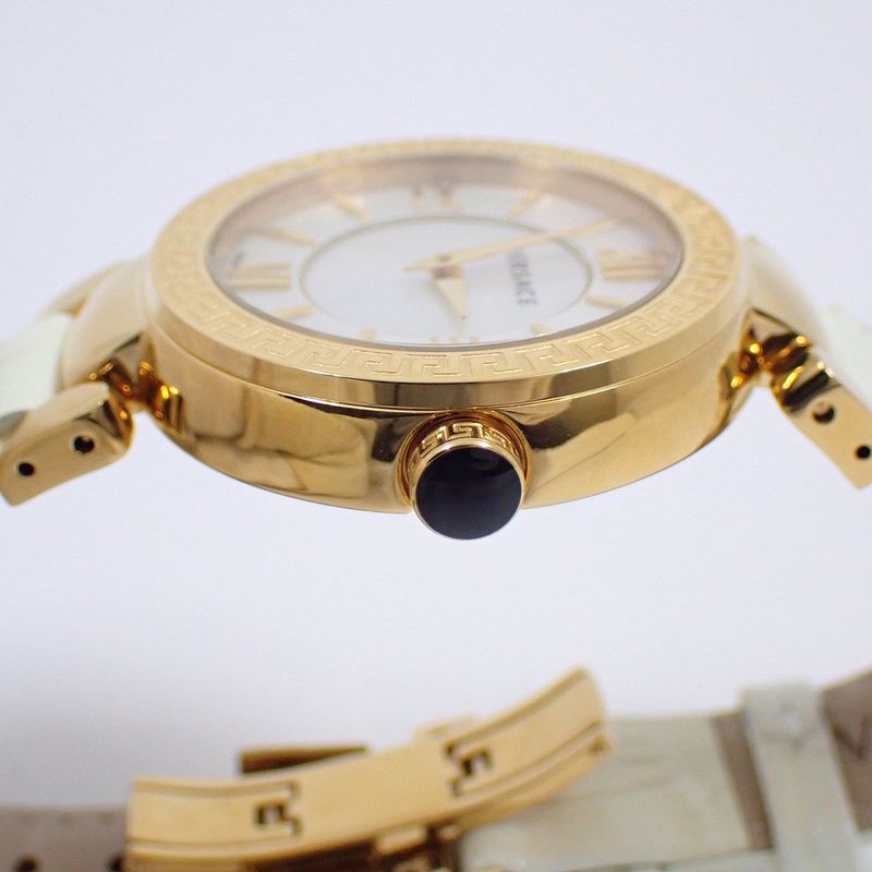 Versace Leda Quartz Boys Watch Gold Shell Dial Vnc