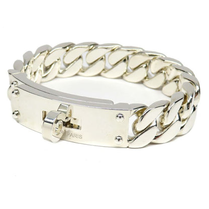 Hermes Kelly Gourmet GM Bracelet SH Manufactured in Silver