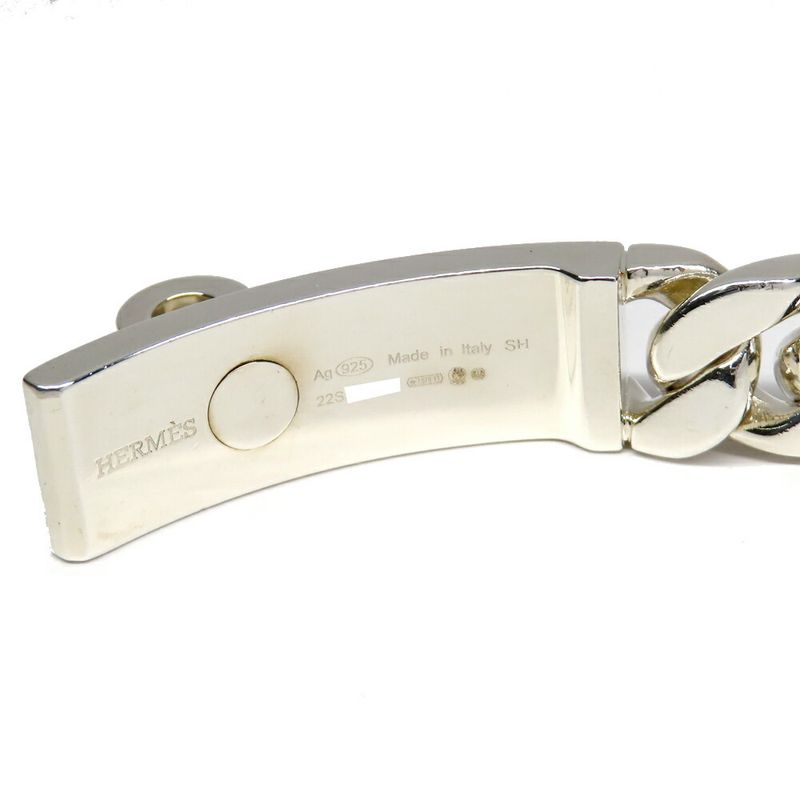 Hermes Kelly Gourmet GM Bracelet SH Manufactured in Silver