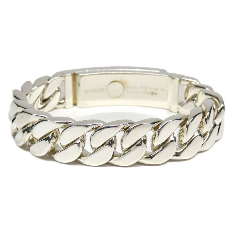 Hermes Kelly Gourmet GM Bracelet SH Manufactured in Silver