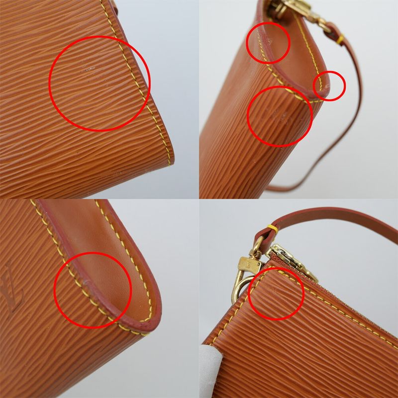Louis Vuitton Epi Handbag Pochette Accessoire Cipango Gold