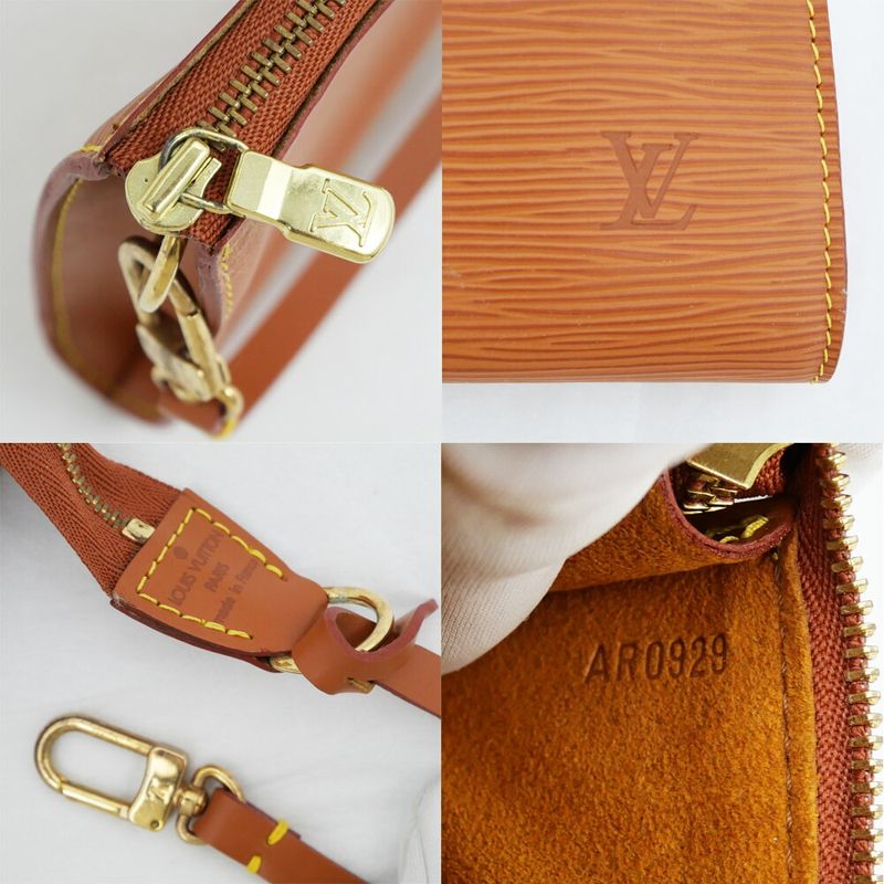 Louis Vuitton Epi Handbag Pochette Accessoire Cipango Gold