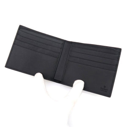 Gucci Bifold Billfold Leather Gray