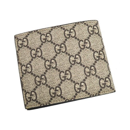 Gucci Bifold Billfold Leather Gray