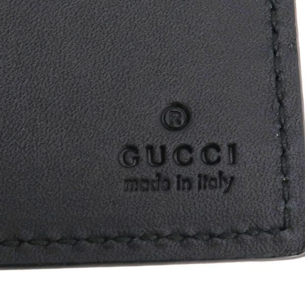Gucci Bifold Billfold Leather Gray