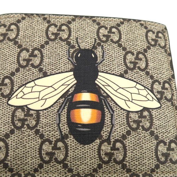 Gucci Bifold Billfold Leather Gray