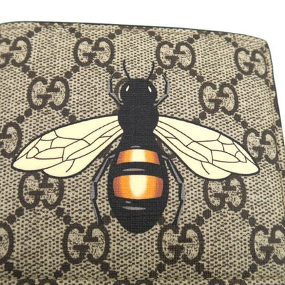 Gucci Bifold Billfold Leather Gray