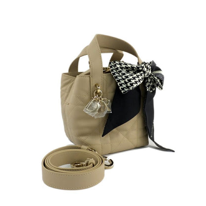 Dior Toujour Vertical Nano Powder Beige Macro Cannage Shoulder Bag