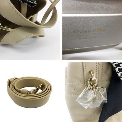 Dior Toujour Vertical Nano Powder Beige Macro Cannage Shoulder Bag