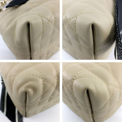 Dior Toujour Vertical Nano Powder Beige Macro Cannage Shoulder Bag