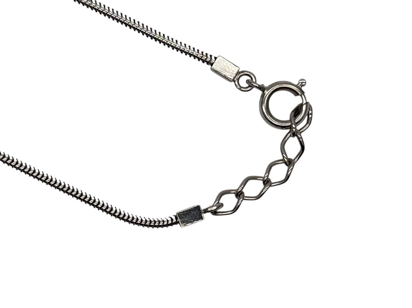 Chanel Rhinestone CC Logo Necklace 01 Silver — view 6
