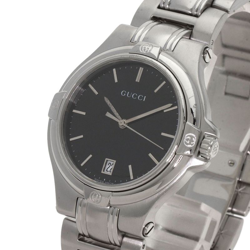 Gucci Round Face Watch SS