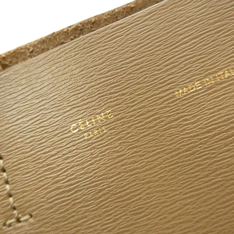 Celine Vertical Cabas Tote Leather Top Small 2-Way
