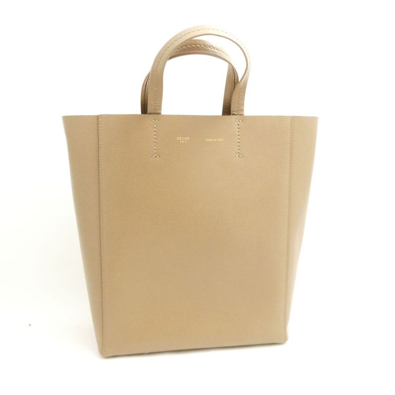 Celine Vertical Cabas Tote Leather Top Small 2-Way