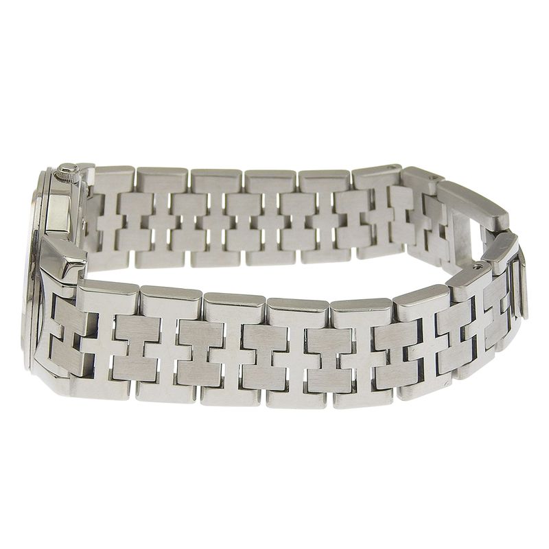 Hermes Carrick Stainless Steel Quartz Analog Display White Dial Watch