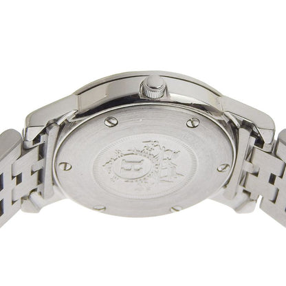 Hermes Carrick Stainless Steel Quartz Analog Display White Dial Watch