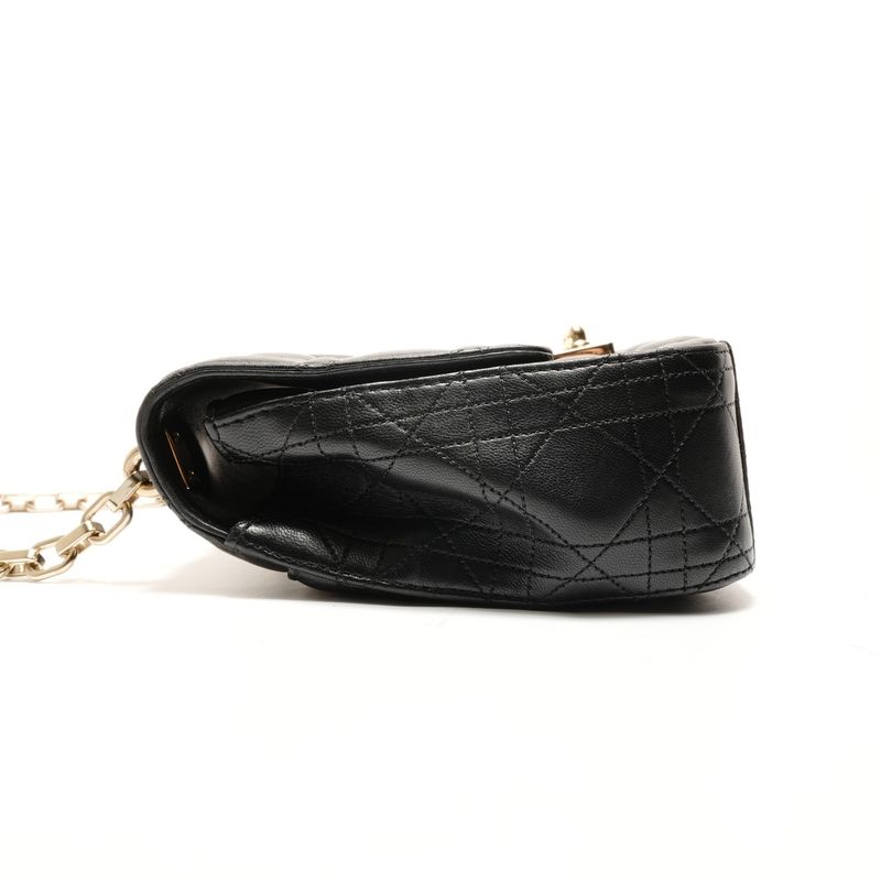 Dior Shoulder Bag Leather Chain New Rock Flap