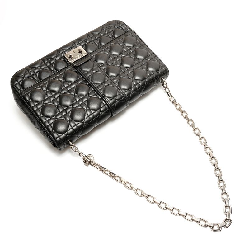 Dior Shoulder Bag Cannage Leather New Rock Chain Large