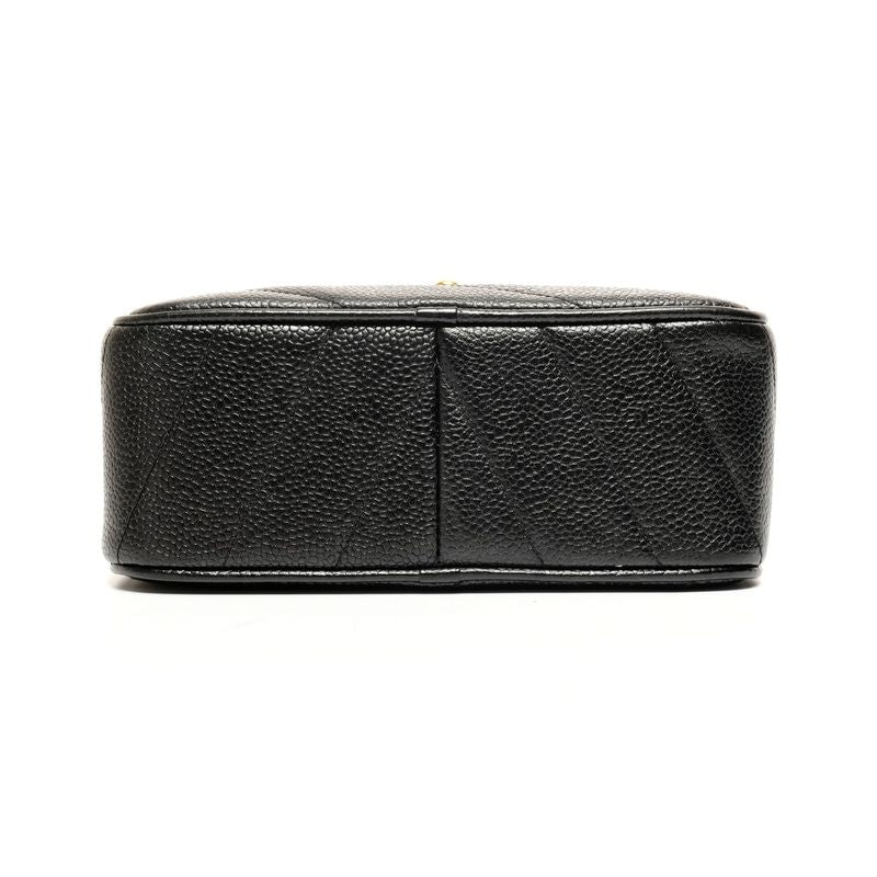 Chanel Shoulder Bag Caviar Turnlock Chain