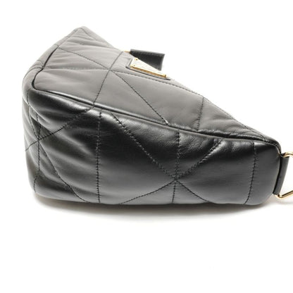 Prada Shoulder Bag Nappa Leather Quilted Triangle