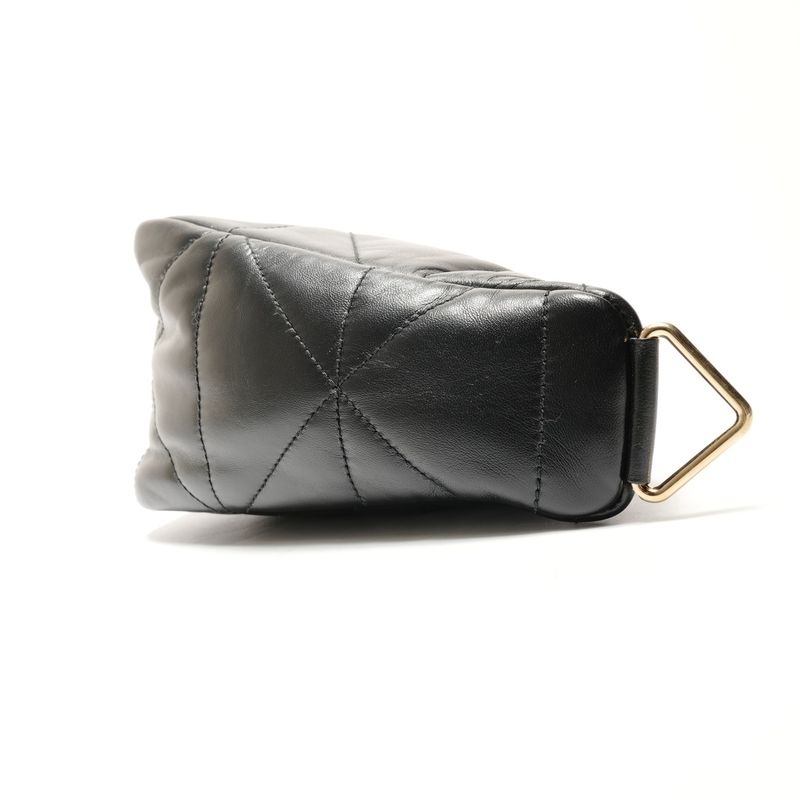 Prada Shoulder Bag Nappa Leather Quilted Triangle